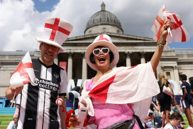 Des supporteurs anglais à Londres, le 1er août 2022
