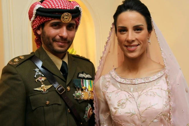 Le prince Hamza pendant son mariage avec la princesse Basma Otoum, le 12 janvier 2012 à Amman