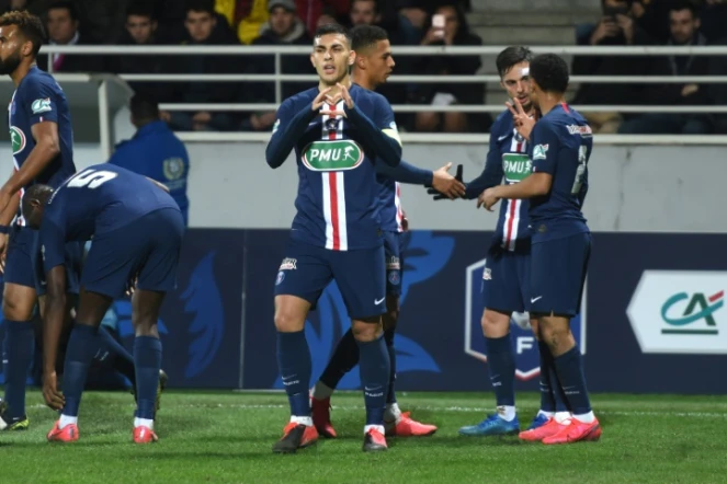 Leandro Paredes a ouvert la voie du succès du PSG face à Pau en Coupe de France, le 29 janvier 2020 au stade du Hameau