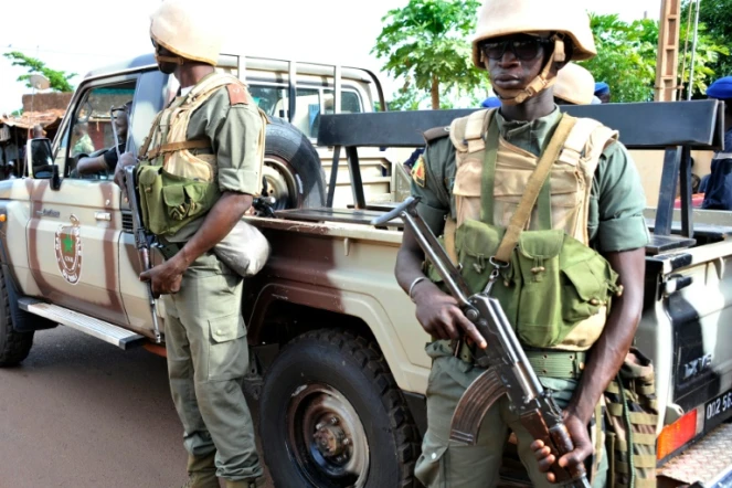 Des soldats maliens à Bamako, le 13 août 2015 
