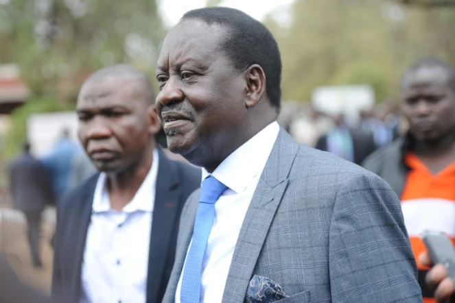 Le candidat de l'opposition kényane Raila Odinga le 11 août 2017 à Nairobi