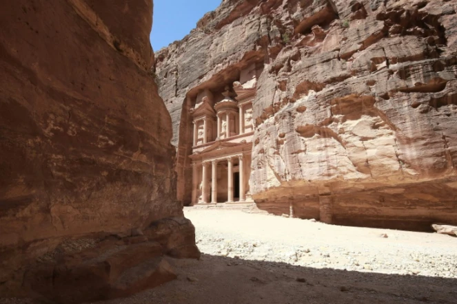 La cité antique de Petra, vide de touristes, le 1er juin 2020 