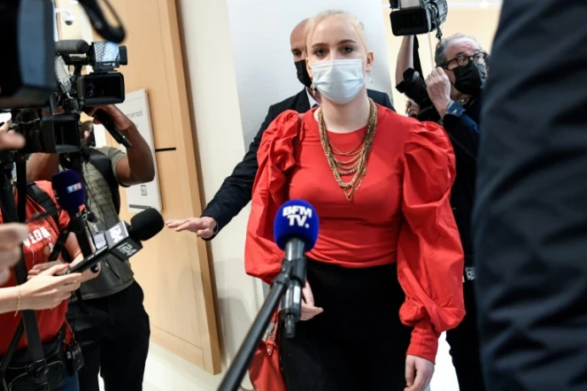 L'adolescente Mila au tribunal de Paris, le 2 juin 2021 