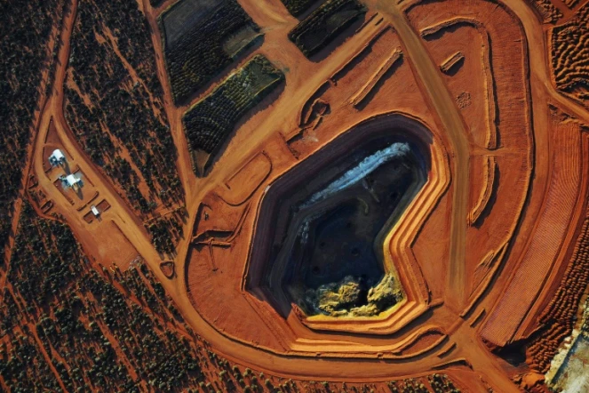 La mine de terres rares de Lynas Corporation à Mount Weld, dans l'ouest de l'Australie, en octobre 2010
