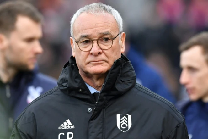 Claudio Ranieri, alors entraîneur de Fulham, avant le coup d'envoi du match contre Crystal Palace en Premier League, le 28 février 2019 à Londres