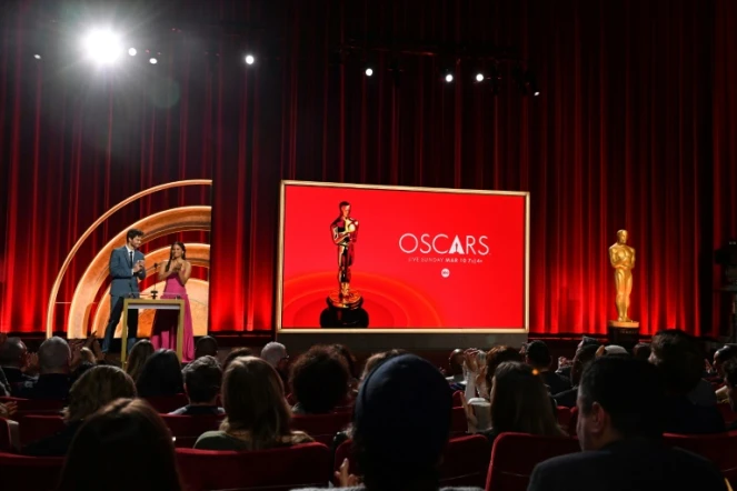 La cérémonie d'annonce des nominations aux 96e Oscars au Samuel Goldwyn Theater de Beverly Hills, en Californie, le 23 janvier 2024