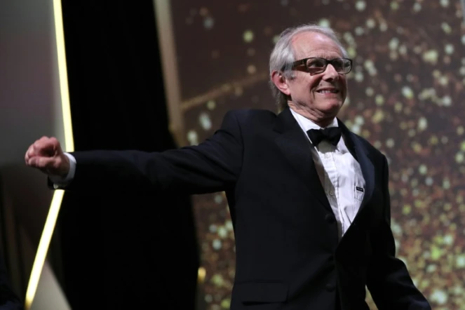 Le cinéaste britannique Ken Koach palme d'Or à Cannes pour "Moi, Daniel Blake", le 22 mai 2016