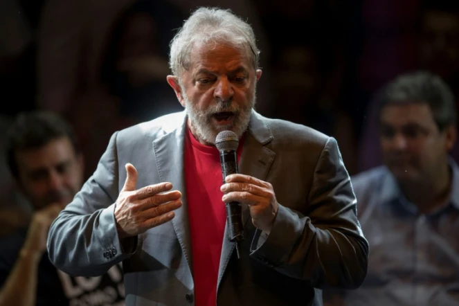 L'ex président brésilien Lula à Rio de Janeiro le 2 avril 2018