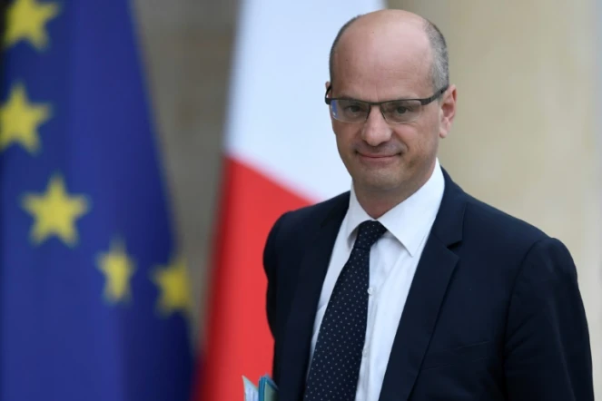 Le nouveau ministre de l'Éducation nationale Jean-Michel Blanquer à l'Élysée le 18 mai 2017
