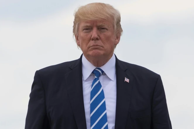 Le président américain Donald Trump à Hagerstown dans le Maryland, le 18 août 2017
