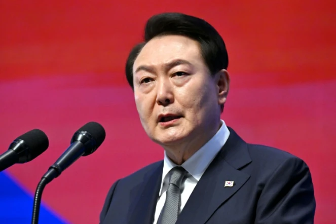 Le président sud-coréen suspendu Yoon Suk Yeol, le 1er mars 2023 à Séoul
