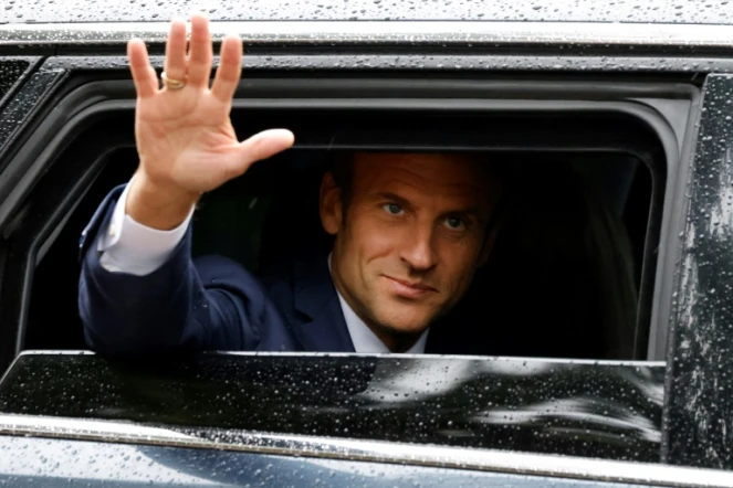 Le président français Emmanuel Macron au Touquet, dans le Pas-de-Calais, le 19 juin 2022