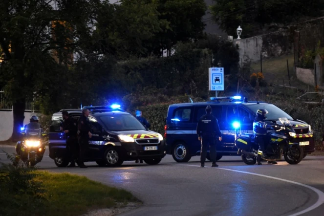 Un convoi de gendarmerie transportant Nordahl Lelandais arrive à Pont-de-Beauvoisin, le 24 septembre 2018