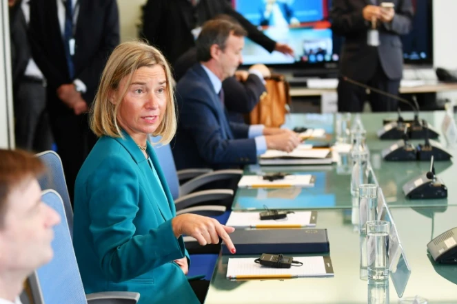 La cheffe de la diplomatie européenne Federica Mogherini, le 24 septembre 2018 à New York