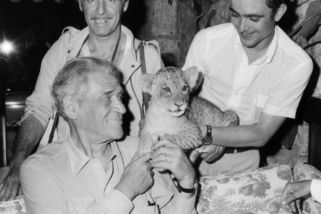 Le journaliste et romancier Joseph Kessel, le 7 juillet 1969, dans un restaurant à Nice