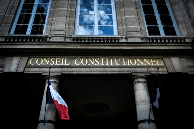 L'entrée du Conseil Constitutionnel à Paris, le 22 janvier 2024