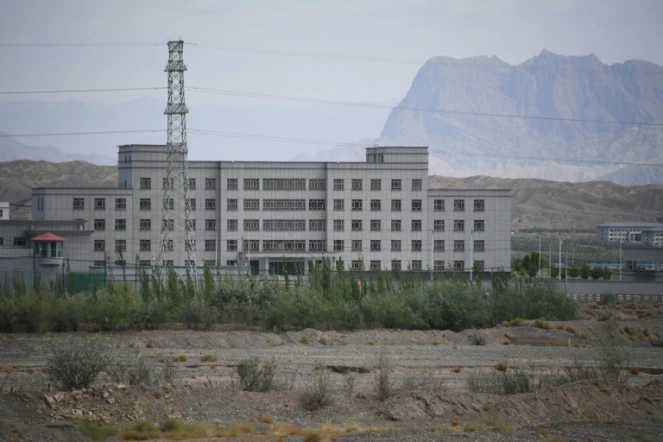 Un "centre de formation professionnelle" supposé être en réalité un centre de détention pour des musulmans d'ethnie ouïghoure, le 2 juin 2019 à Artus, au Xinjiang