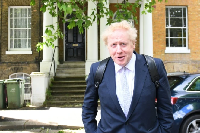 Le député conservateur Boris Johnson quitte son domicile dans le sud de Londres le 28 mai 2019