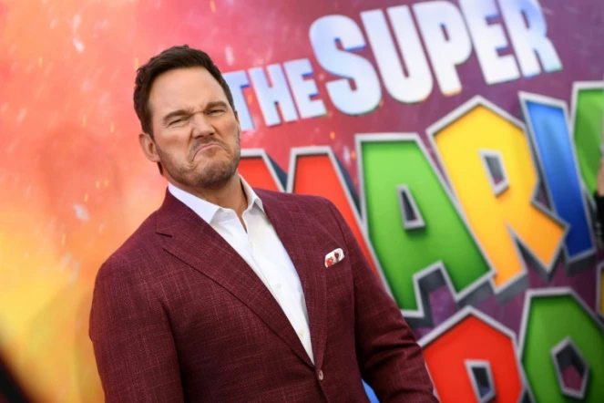 L'acteur Chris Pratt, qui donne sa voix dans "Super Mario Bros, le film", lors d'une projection à Los Angeles, le 1er avril 2023