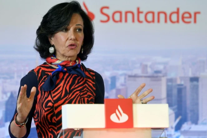 La présidente exécutive de la banque Santander, Ana Botin, à Boadilla del Monte le 29 janvier 2020