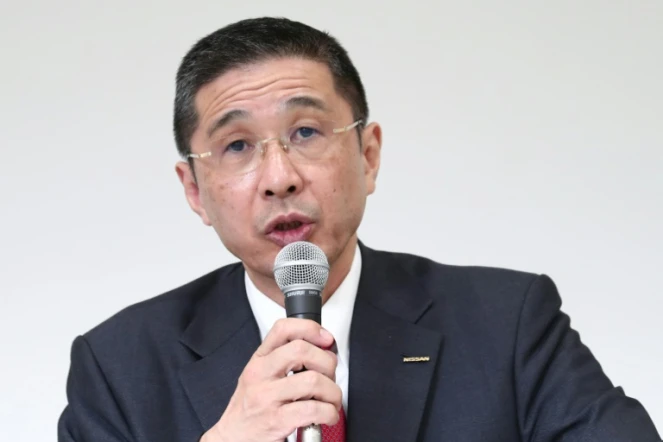 Le patron exécutif de Nissan Hiroto Saikawa s'adresse aux journalistes lors d'une conférence de presse, à  Yokohama, le 17 décembre 2018