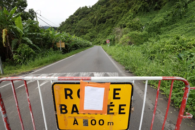 Route de Salazie fermée à la circulation