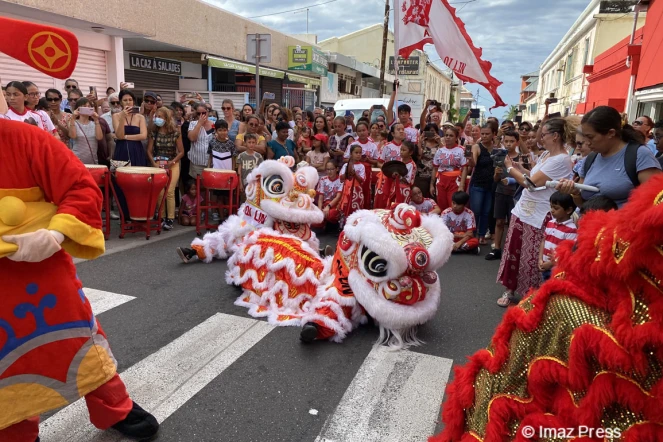 Lancement festivités nouvel an chinois, danse du lion saint-denis 2023