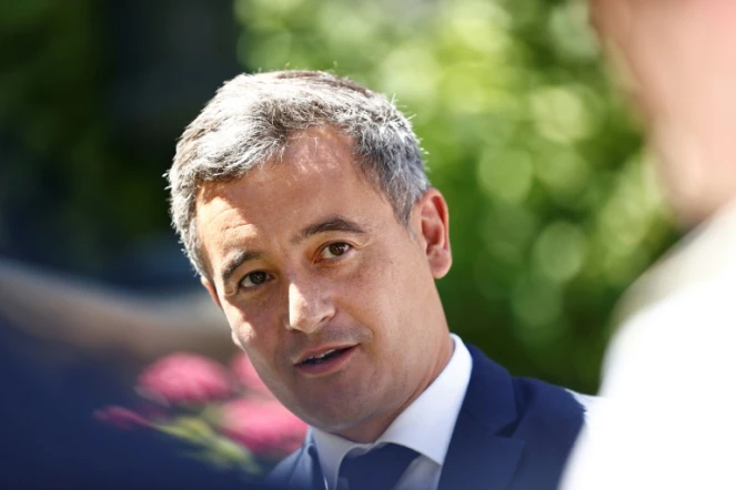 Le ministre français de l'Intérieur Gérald Darmanin à Paris