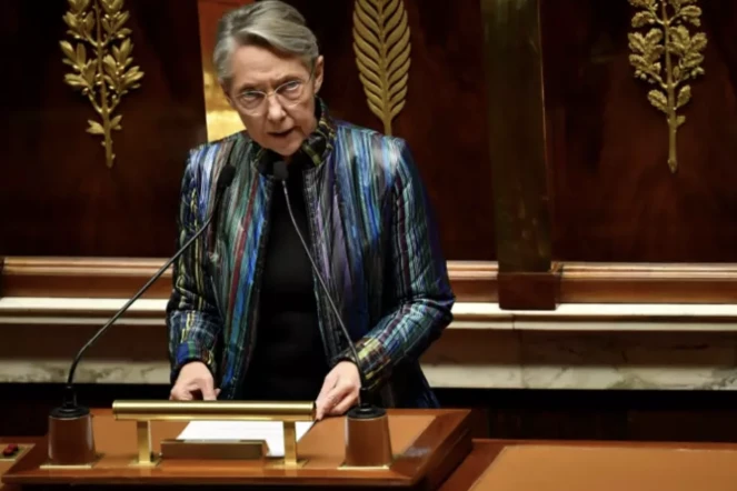 La Première ministre Elisabeth Borne, le 6 décembre 2022 à l'Assemblée nationale à Paris ( AFP / JULIEN DE ROSA )