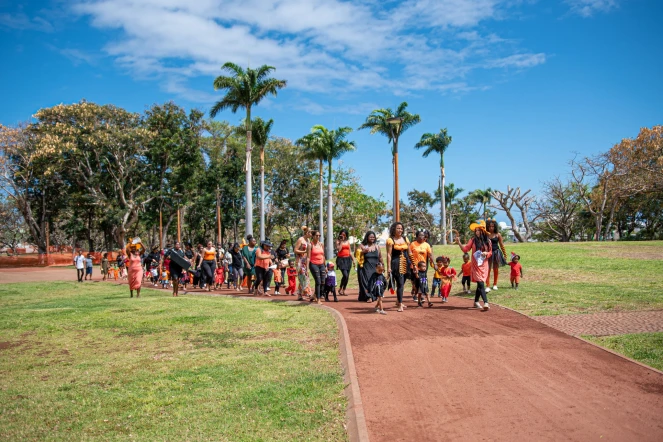 Le Port : une sortie au Parc Boisé pour le jardin d'enfants