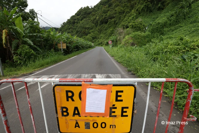 Route de Salazie fermée à la circulation