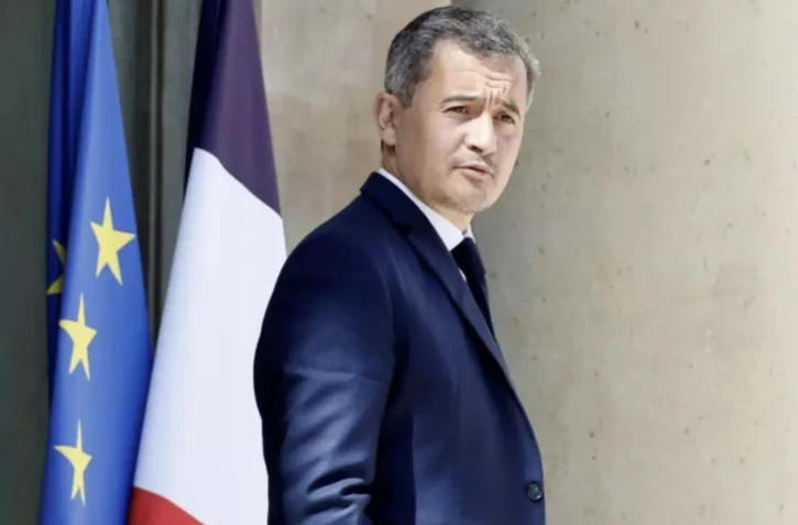 Le ministre de l'Intérieur Gérald Darmanin, le 24 mai 2023, à Paris Le ministre de l'Intérieur Gérald Darmanin, le 24 mai 2023, à Paris ( AFP / Ludovic MARIN )