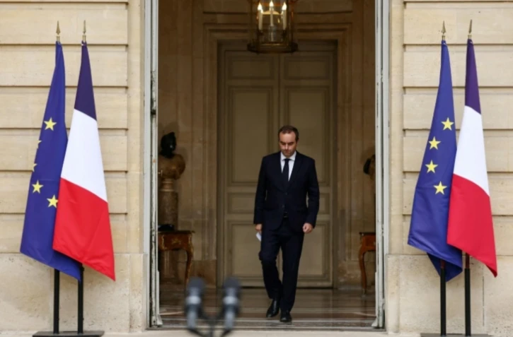 Le Premier ministre démissionnaire Sébastien Lecornu, le 6 octobre 2025 à Paris ( POOL / Stephane Mahe )