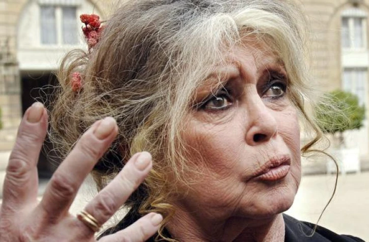 Brigitte Bardot à l'Élysée, le 27 septembre 2007