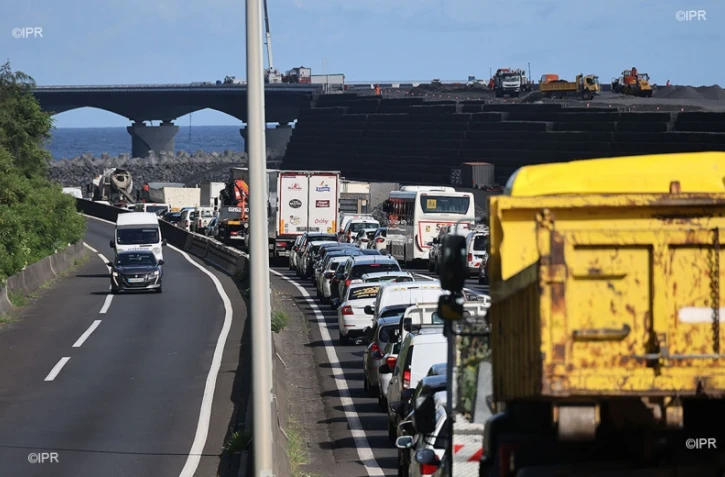 embouteillages route du littoral 17 mars 2021