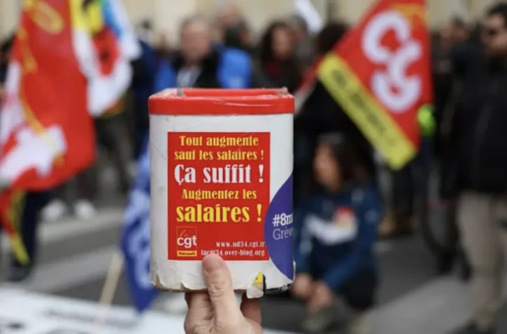 11e journée d'action contre la réforme des retraites à Montpellier le 6 avril 2023 ( AFP / Pascal GUYOT )