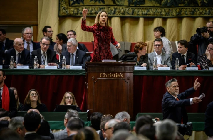 Lors de la 159e vente aux enchères des Hospices de Beaune, le 17 novembre 2019