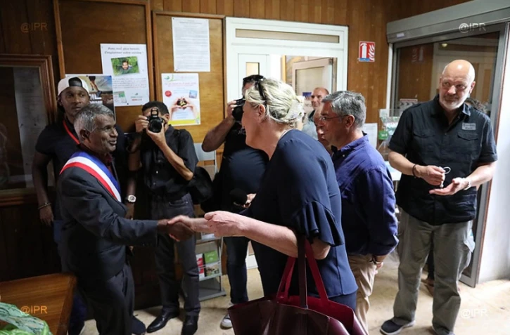 Jeudi 28 mars 2019 - Marine Le Pen en visite à La Réunion