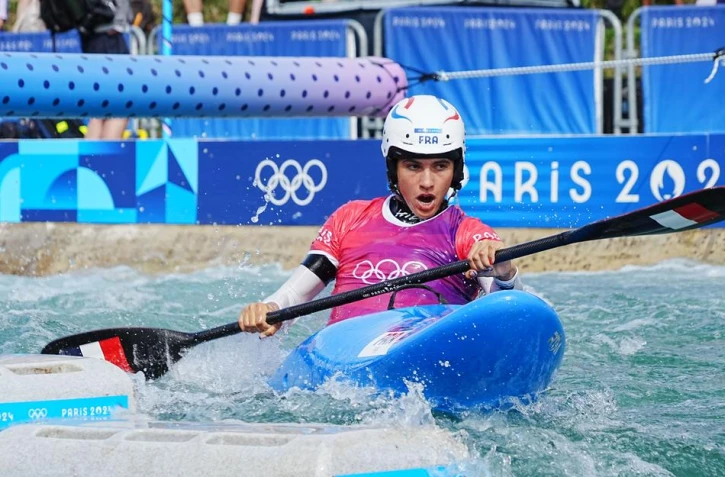  La Paloise d’adoption Angèle Hug seule en tête de son 8e de finale, ce dianche à Vaires-sur-Marne. 
