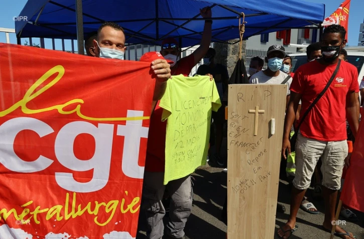 La Possession : manifestation des employés de Circet Réunion