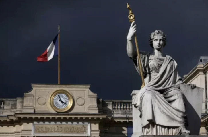 L'Assemblée nationale à Paris, le 21 mars 2023 ( AFP / JOEL SAGET )