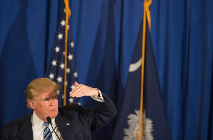 Le candidat à la primaire républicaine Donald Trump à Kiawah, en Caroline du Sud, le 17 février 2016