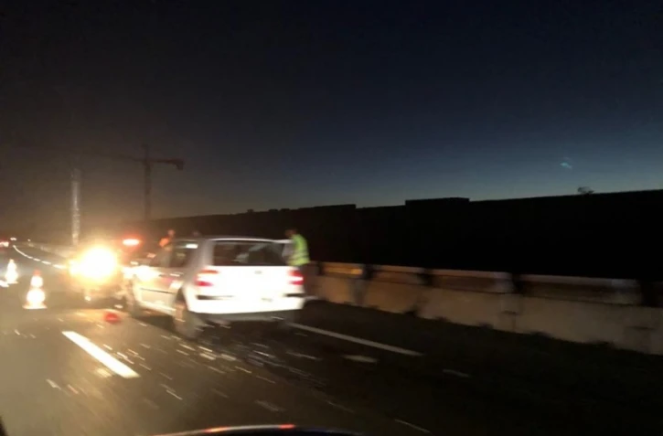 Accident sur la route du littoral