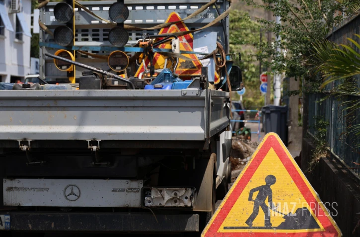 panneau travaux 