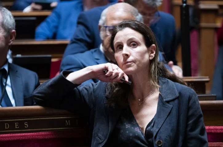 Charlotte Parmentier-Lecocq, ministre déléguée chargée des Personnes handicapées, lors d'une séance de questions au gouvernement au Sénat, à Paris, le 28 mai 2025. (MAGALI COHEN / HANS LUCAS / AFP)