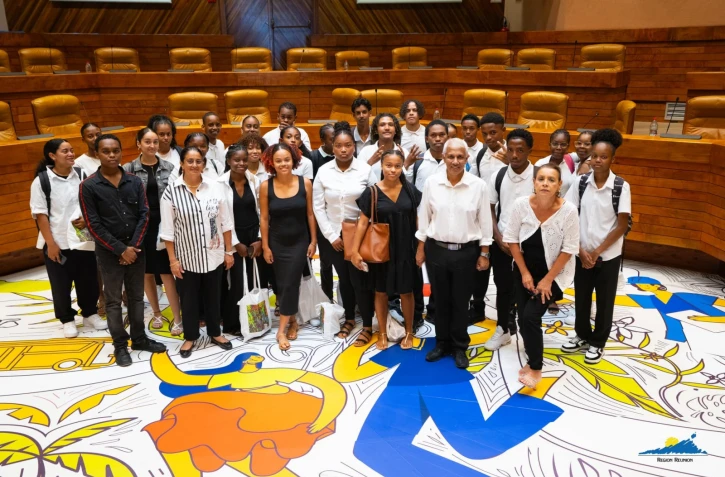Visite du lycée Schoelcher de Saint-Louis à la Région