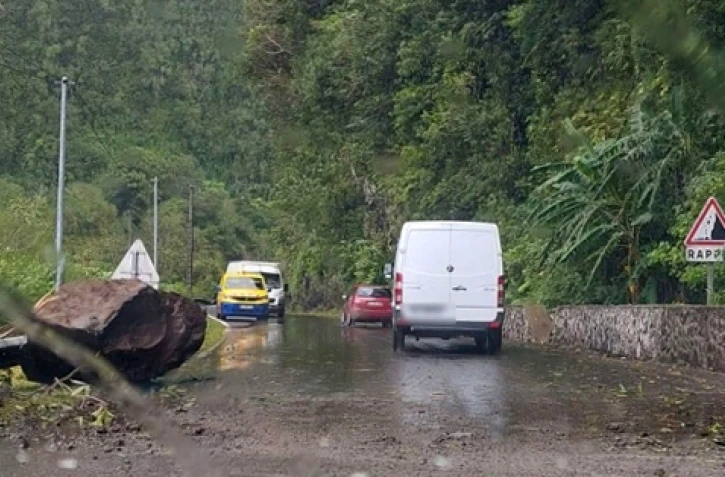 salazie, éboulis, éboulement, route