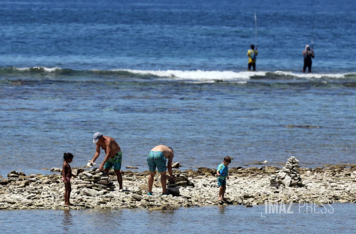 cairn de coraux à l'ermitage