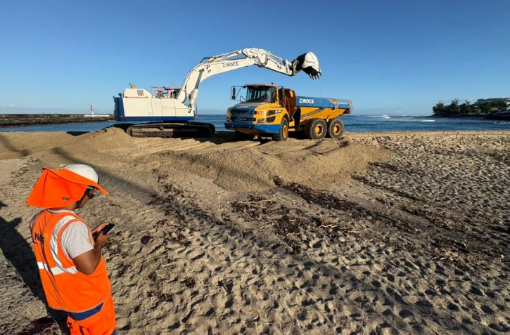 Plage des Roches Noires : le Territoire de l'ouest informe de travaux en cours