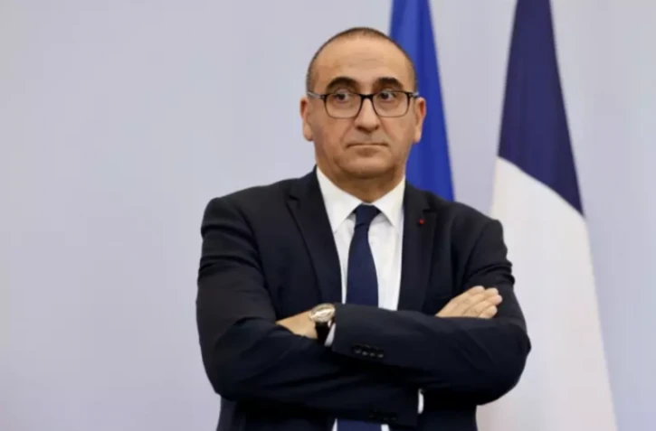 Le préfet de police de Paris, Laurent Nunez, le 27 mars 2023 à Paris ( AFP / Ludovic MARIN )